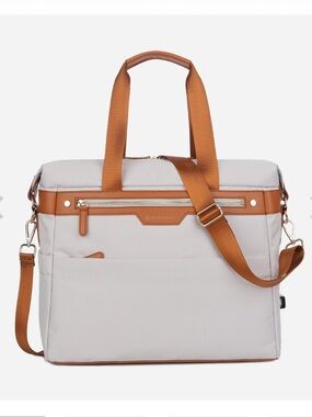 Nordace Hinz Tote Bag in Beige with Tan Trim